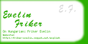 evelin friker business card